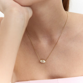 Layered Eye Kolye | 14 Ayar Altın