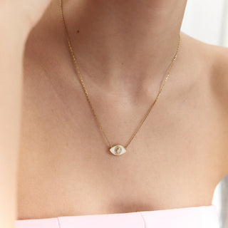 Layered Eye Kolye | 14 Ayar Altın