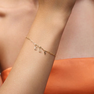 Letter Charm | 14 Ayar Altın