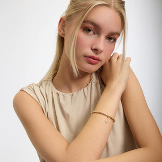 Light Baklava Klips Charm | 14 Ayar Altın