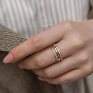 Loop Üçlü Yüzük | 14 Ayar Altın