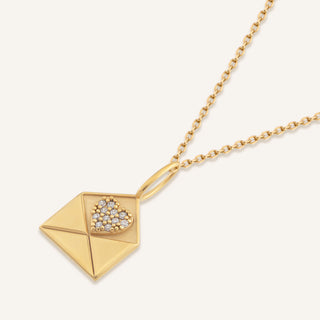 Love Note Kolye | 14 Ayar Altın