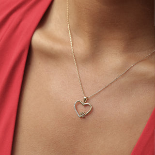 Lucky Heart Kolye | 14 Ayar Altın