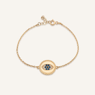 Blue Dream Bileklik | 14 Ayar Altın