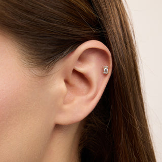 Mila Taşlı Kulak Piercing | 14 Ayar Altın