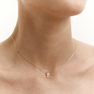 Mini Letter Kolye | 14 Ayar Altın