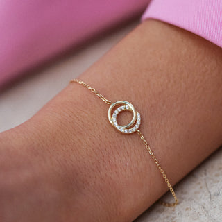 Mooncrest Bileklik | 14 Ayar Altın