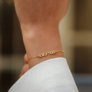 Name Bileklik | 14 Ayar Altın