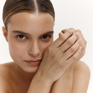 Queen Crown Yüzük | 14 Ayar Altın