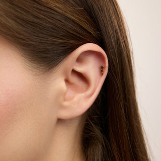 Rebecca Yıldız Figürlü Taşsız Kulak Piercing | 14 Ayar Altın