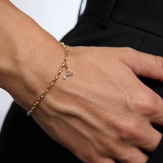 Red Martini Glass Charm | 14 Ayar Altın