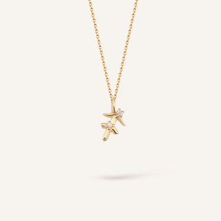 Sagittarius - Yay Burcu Kolye | 14 Ayar Altın