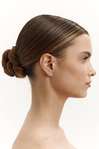 Shiny Ribbon Küpe | 14 Ayar Altın