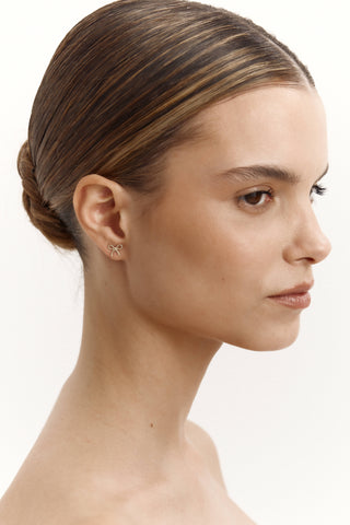 Shiny Ribbon Küpe | 14 Ayar Altın