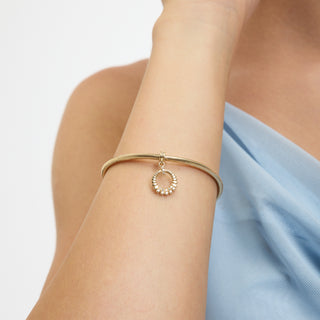 Solar Ring Klips Charm | 14 Ayar Altın