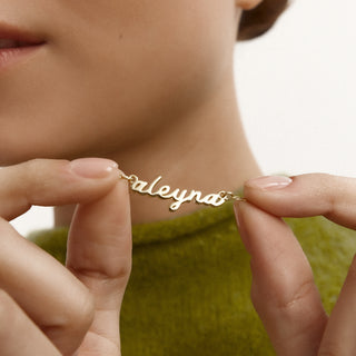 Starlet Name Kolye | 14 Ayar Altın