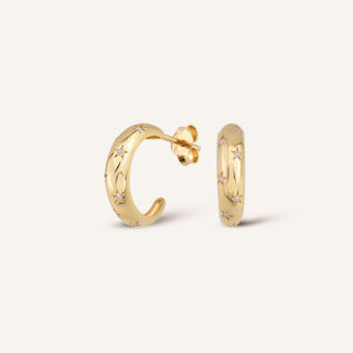 Stella Küpe | 14 Ayar Altın