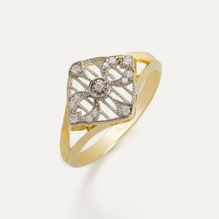 Sun Cage Yüzük | 14 Ayar Altın