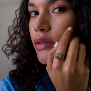 Sun Cage Yüzük | 14 Ayar Altın