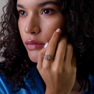 Sun Cage Yüzük | 14 Ayar Altın