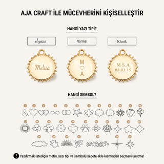 Sunshine Kolye Ucu | 14 Ayar Altın