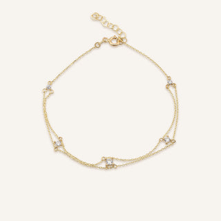 Tail Stone Bileklik | 14 Ayar Altın