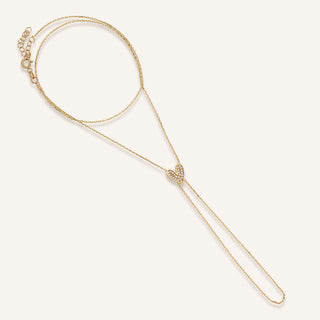 AJA Amoria Kalp Figürlü Taş Dizili Şahmeran | 14 Ayar Altın