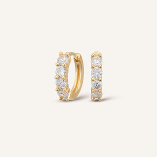 Tetra Küpe | 14 Ayar Altın