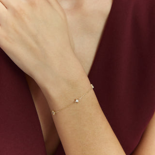 Three Crown Bileklik | 14 Ayar Altın