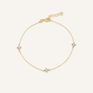 Three Crown Bileklik | 14 Ayar Altın