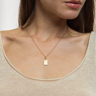 Trace Kolye Ucu | 14 Ayar Altın