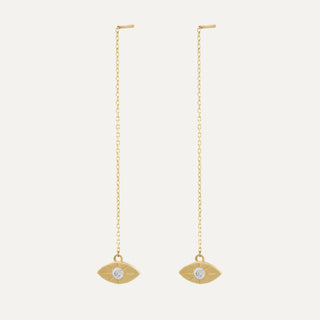 Twilight Eyes Küpe | 14 Ayar Altın