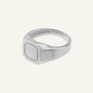 White Circle Yüzük | 14 Ayar Altın