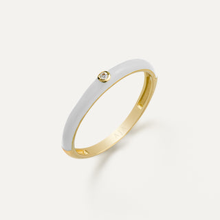 White Spark Yüzük | 14 Ayar Altın