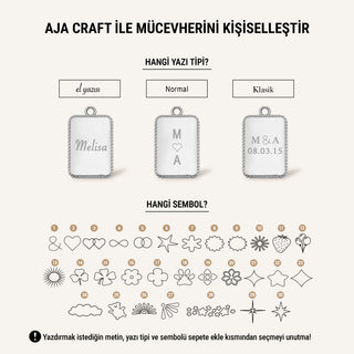 White Trace Kolye Ucu