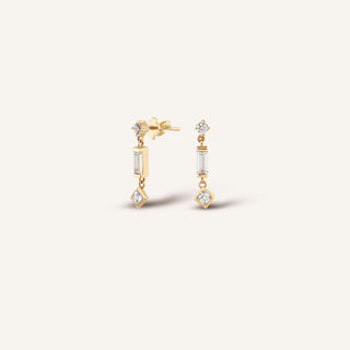 Facetia Küpe | 14 Ayar Altın