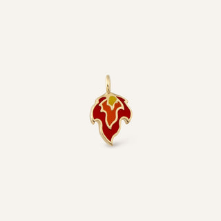 Burning Flame Ateş Figürlü Altın Charm