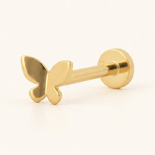 Butterfly Mini Kelebek Figürlü Altın Kulak Piercing