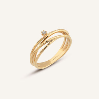 Celvine Yüzük | 14 Ayar Altın