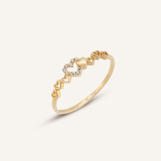 Evira Yüzük | 14 Ayar Altın