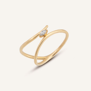 Amelira Yüzük | 14 Ayar Altın