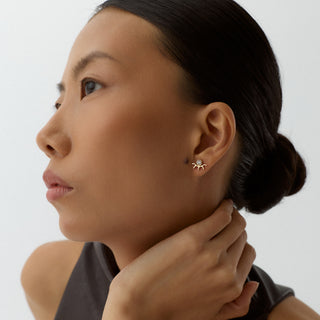 Clovia Kombin Küpe | 14 Ayar Altın