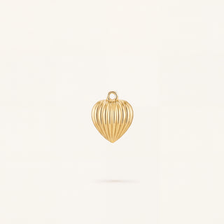 Contour Heart Kalp Figürlü Altın Charm