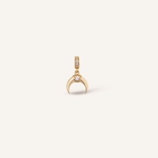 Croscent Glow Klips Charm | 14 Ayar Altın