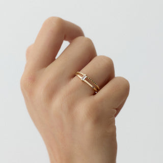 Crystallum Yüzük | 14 Ayar Altın