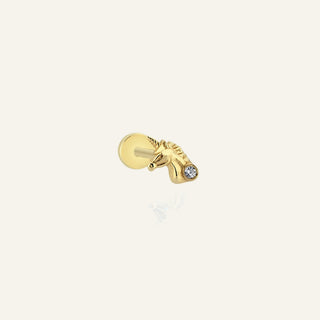 Unicorn Altın Kulak Piercing