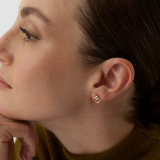 Fluxora Küpe | 14 Ayar Altın