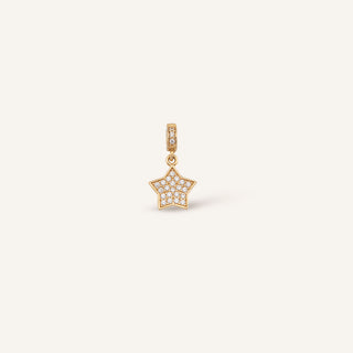 Glow Star Klips Charm | 14 Ayar Altın