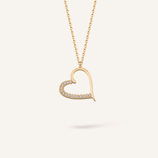 Gold Heart Kolye