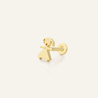 Haloriyen Kulak Piercing | 14 Ayar Altın